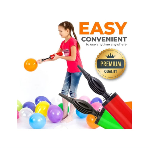 Balloon Pump Hand Air Pump for Party Decoration | Fast Inflate Tool for Birthday, Wedding & Events