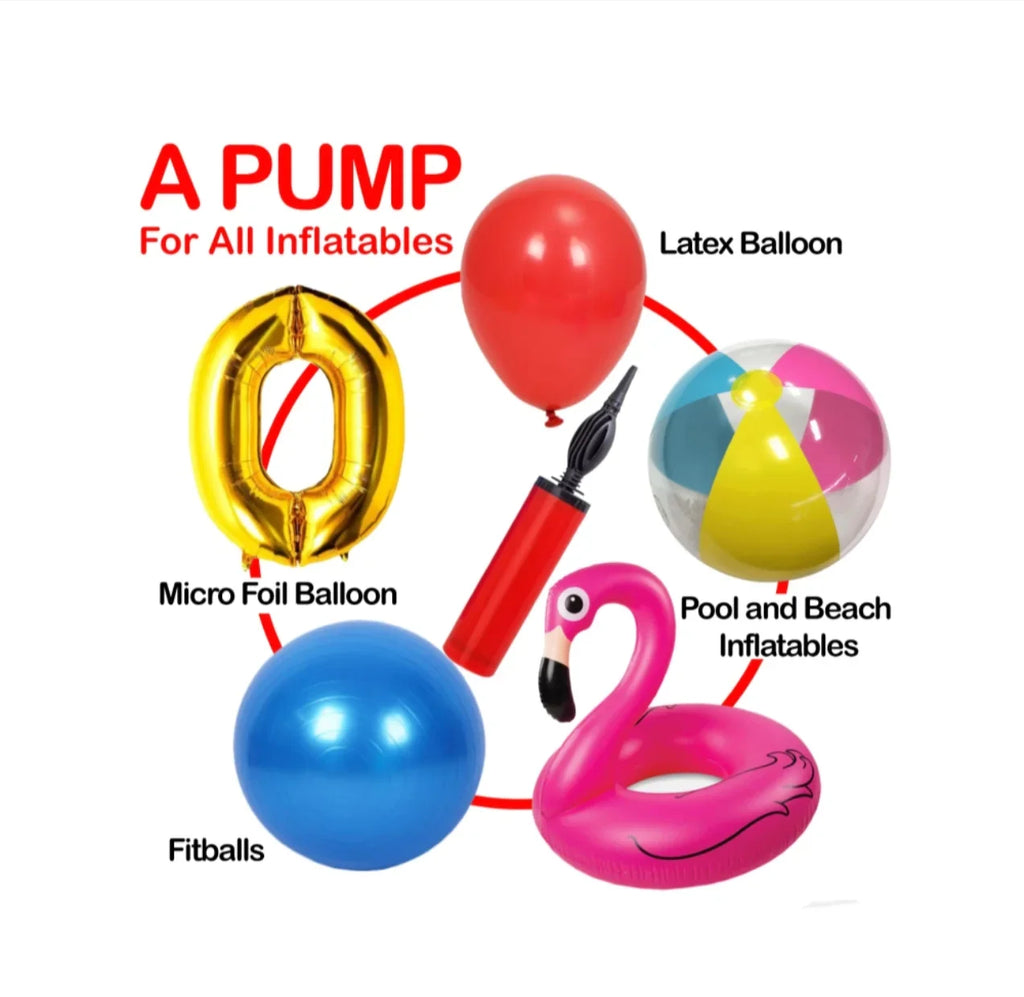 Balloon Pump Hand Air Pump for Party Decoration | Fast Inflate Tool for Birthday, Wedding & Events