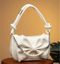 Cream Structured Hand Held Bag for Women Elegant Lightweight Handbag Stylish Daily Use Office Party Tote