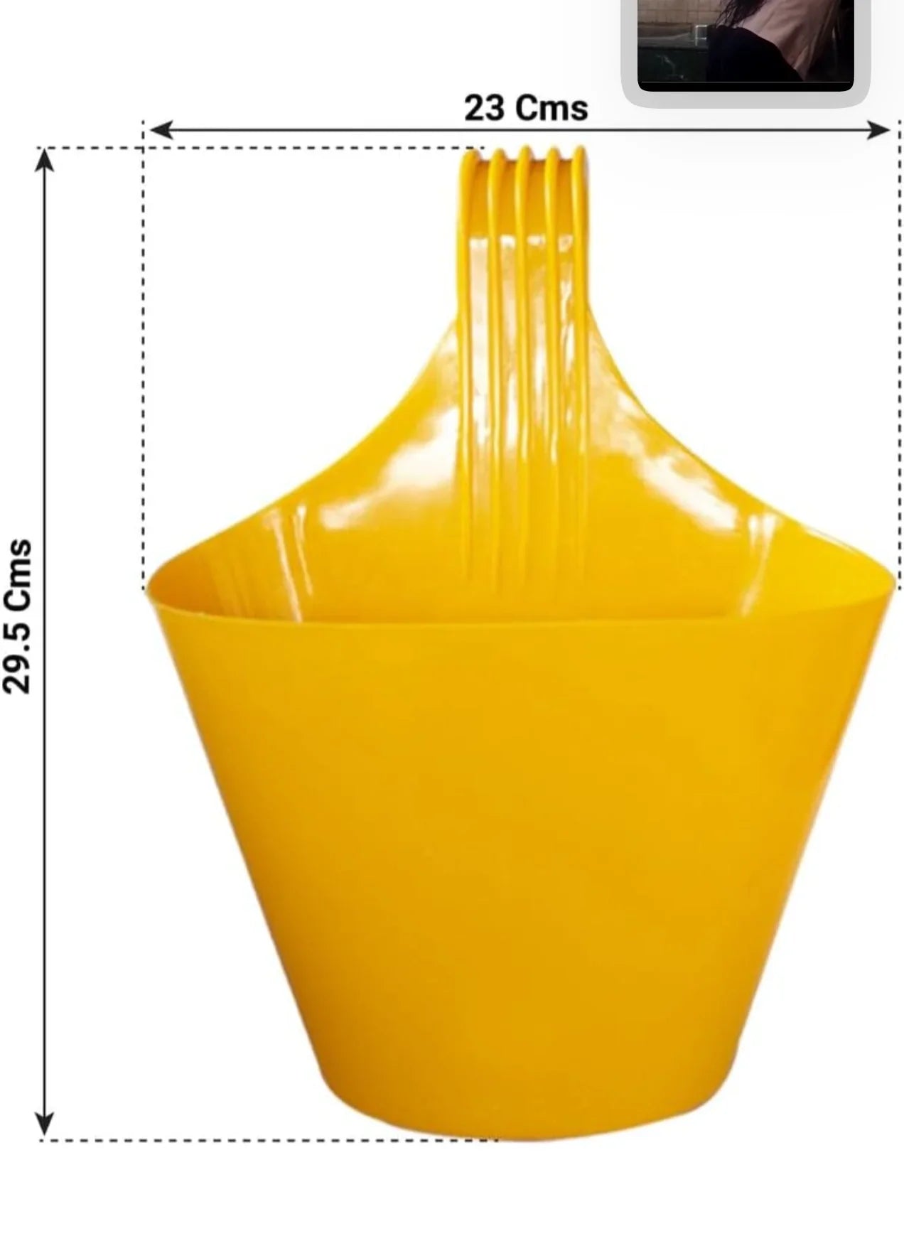 Plastic Hanging Planter Pot for Balcony Garden | Durable Hook Pot Indoor Outdoor