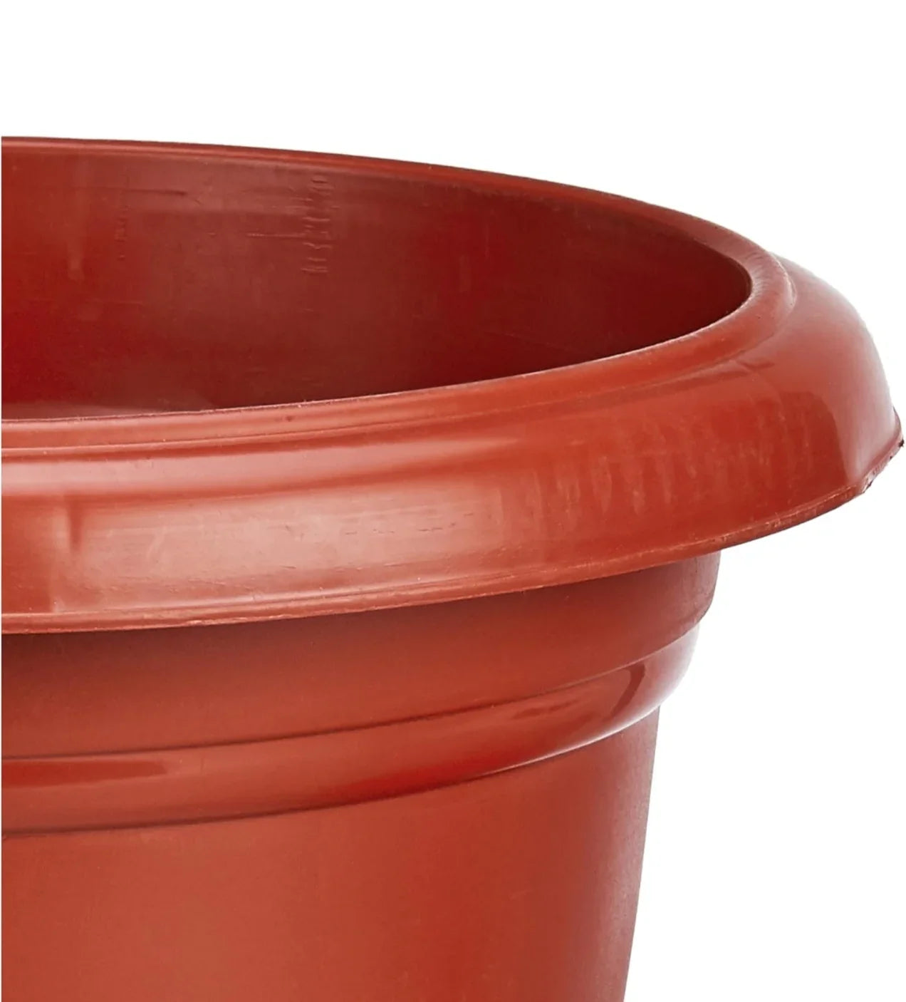 Round Plastic Plant Pot with Bottom Tray (Set of 6)  | Durable Garden Planter | Indoor Outdoor Flower Pot Leak-Proof
