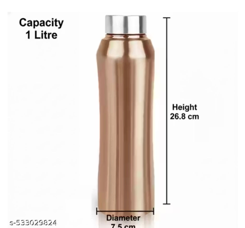 Stainless Steel Water Bottle | Metallic Finish Leakproof Bottle