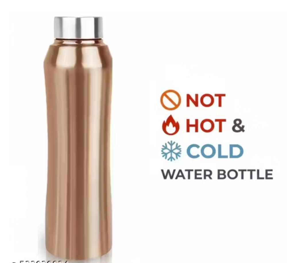 Stainless Steel Water Bottle | Metallic Finish Leakproof Bottle