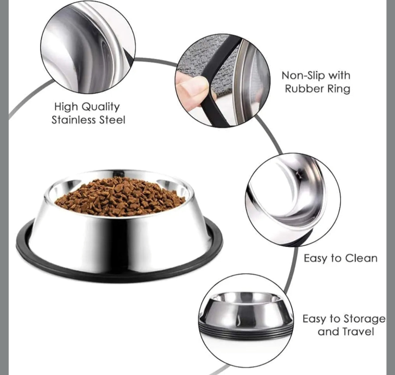 Pet Feeding Bowl | Dog & Cat Food Water Bowl