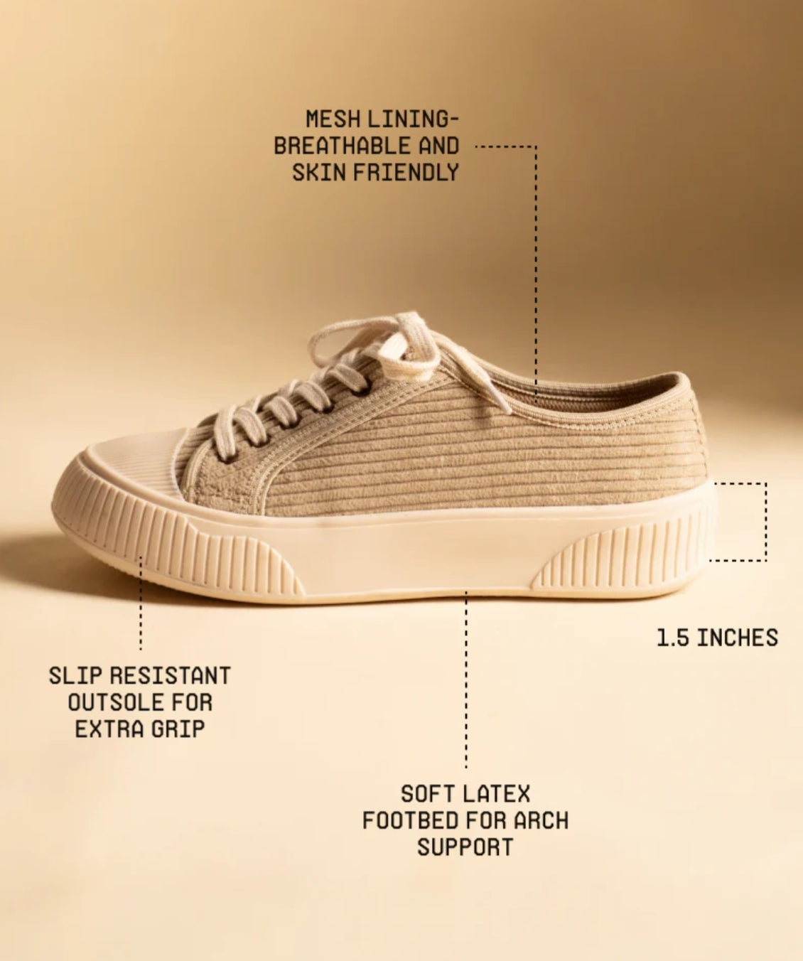 Buy Cream Casual Shoes for Women Online | Stylish Comfortable Sneakers