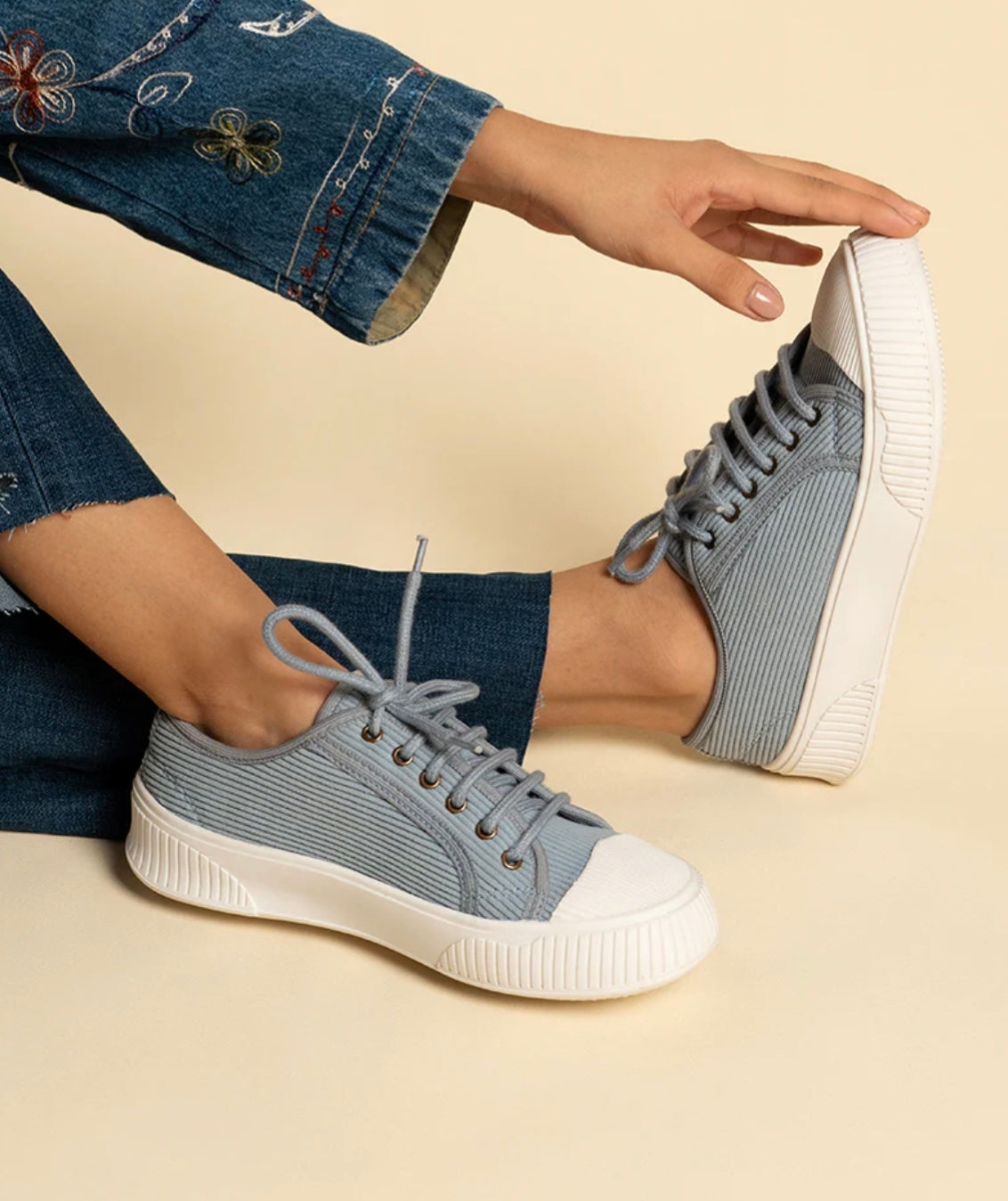 Buy Sky Blue Casual Shoes for Women | Stylish Lightweight Sneakers