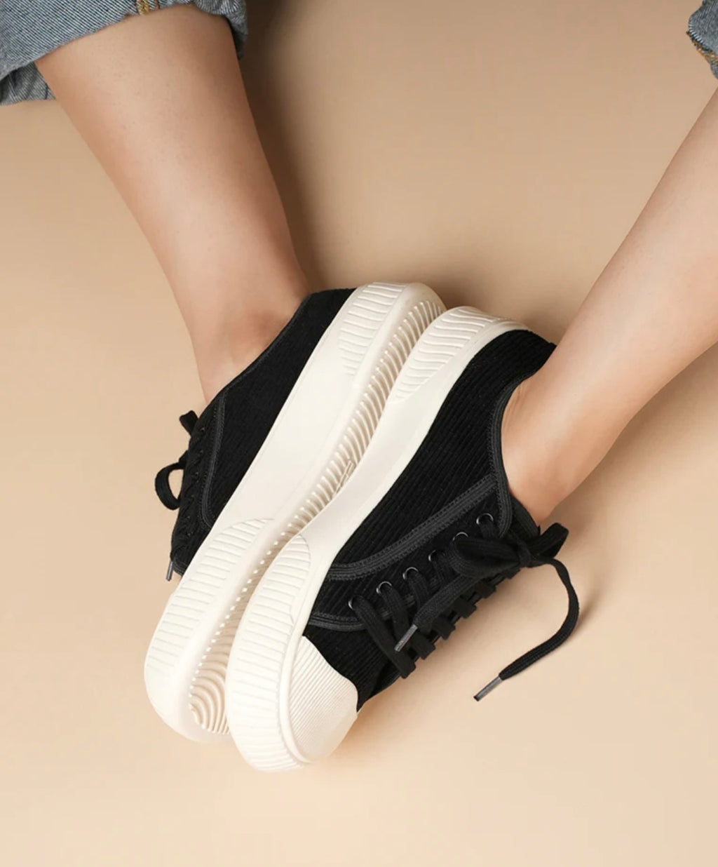 Buy Black Casual Shoes for Women | Stylish Comfortable Sneakers India