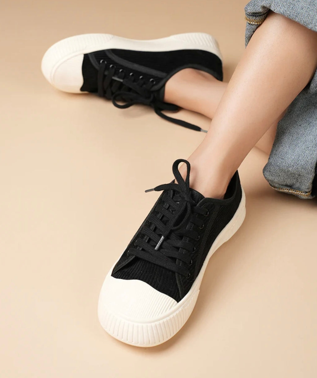 Buy Black Casual Shoes for Women | Stylish Comfortable Sneakers India