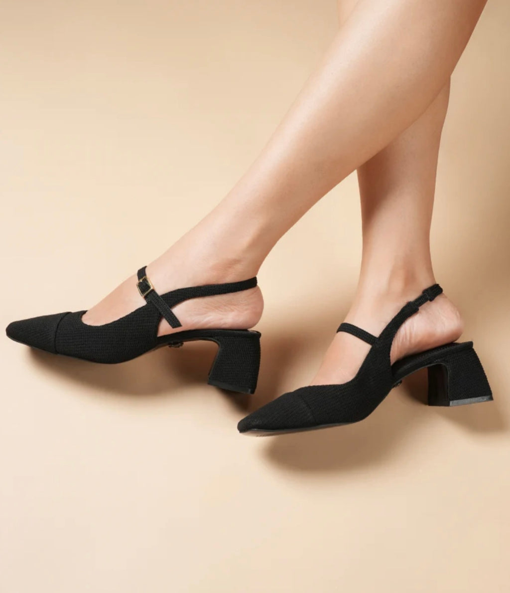 Buy Black Heels for Women | Stylish Party Wear Sandals