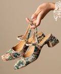 Flower Print Heels for Women | Stylish Party & Casual Wear Sandals