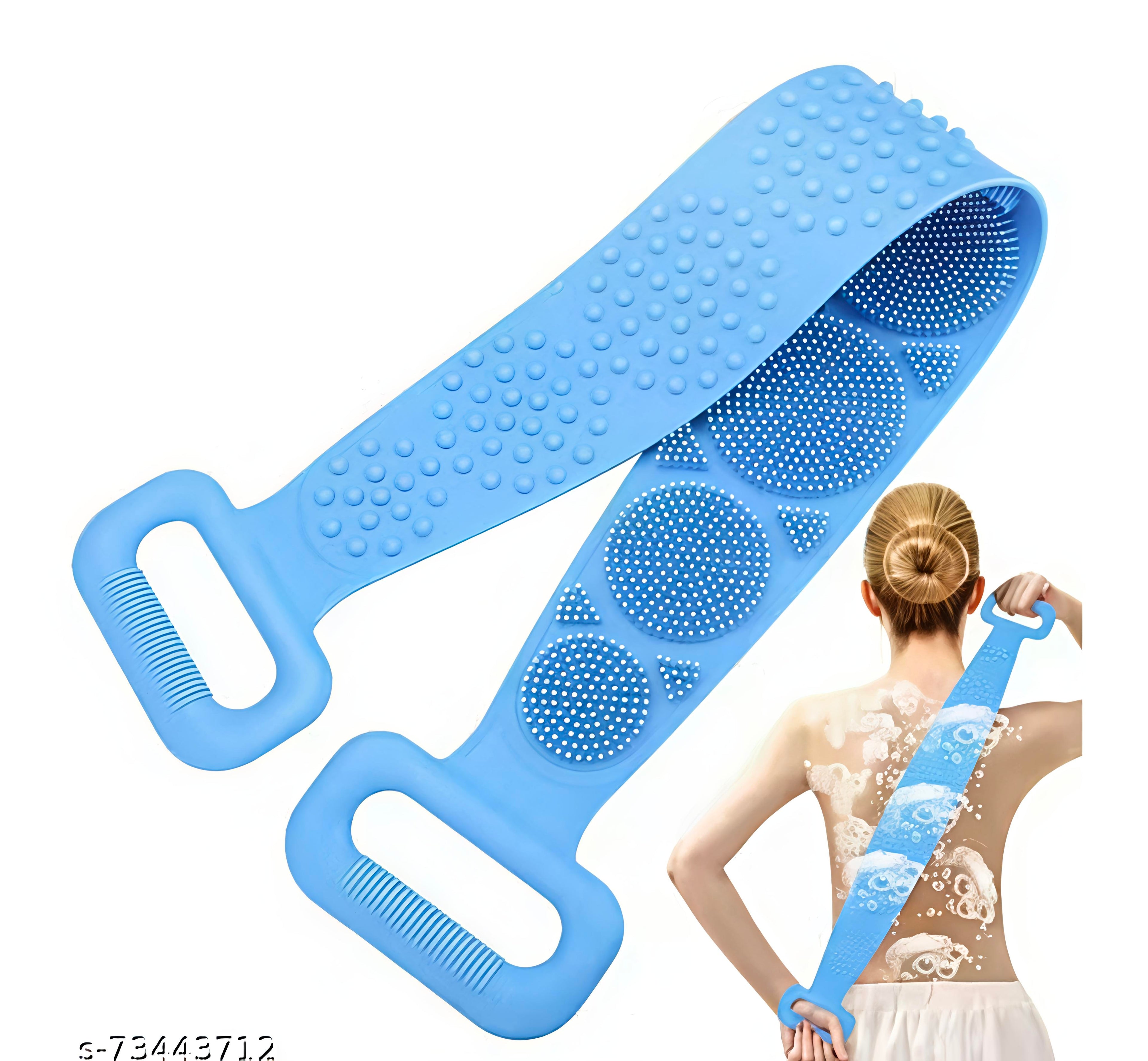 Silicone Body Back Scrubber Double Side | Deep Exfoliating Bath Brush