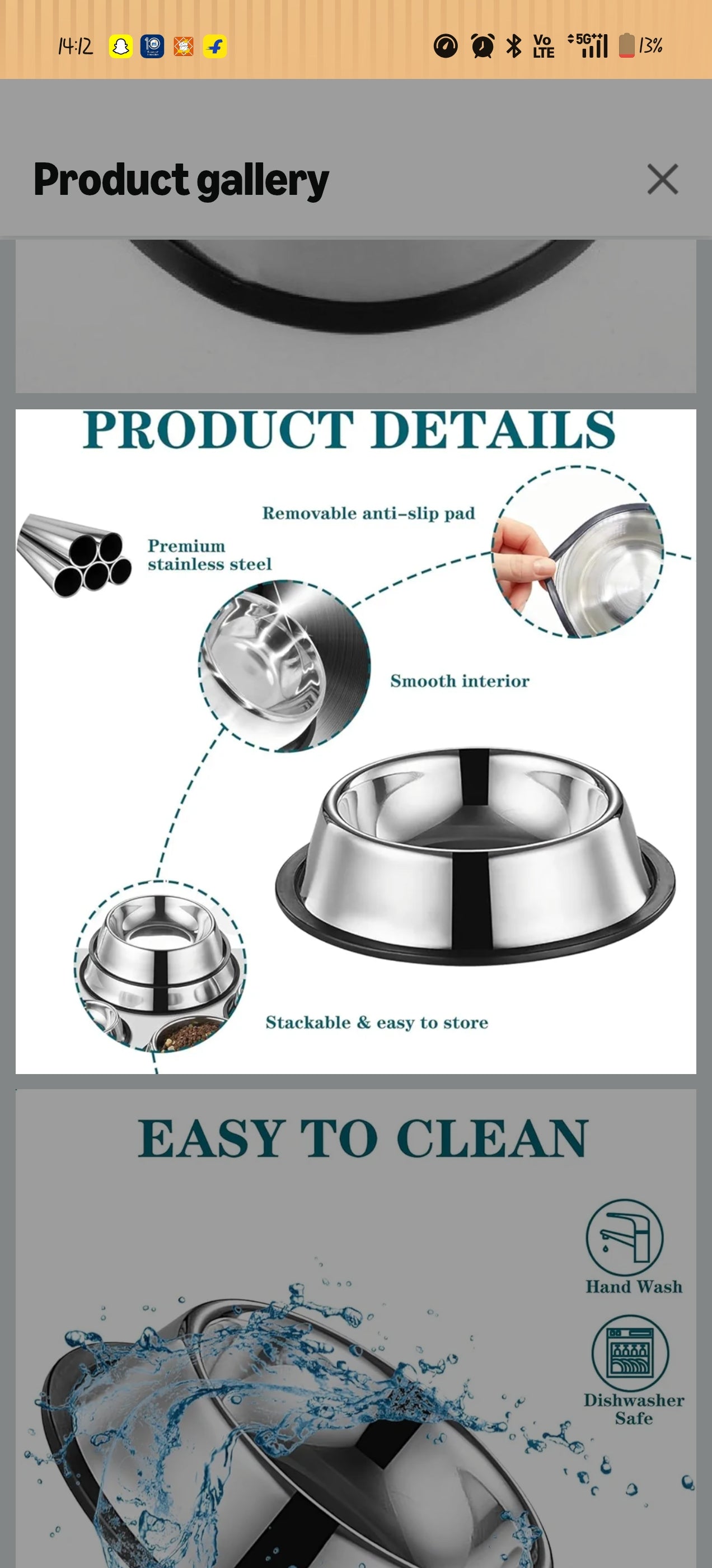 Pet Feeding Bowl | Dog & Cat Food Water Bowl